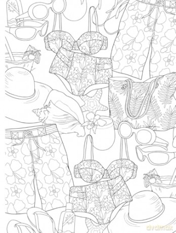 Creative Haven On Island Time Coloring Book - Jessica Mazurkiewicz [KSIĄŻKA]
