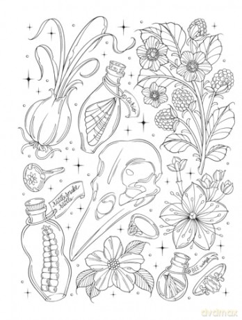 Creative Haven Pretty Creepy Coloring Book - Hannah Konetzki [KSIĄŻKA]