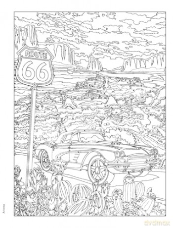 Creative Haven Road Trip USA Color by Number - George Toufexis [KSIĄŻKA]