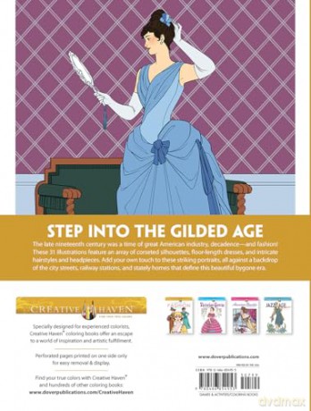 Creative Haven The Gilded Age Coloring Book - Ellen Cranch [KSIĄŻKA]
