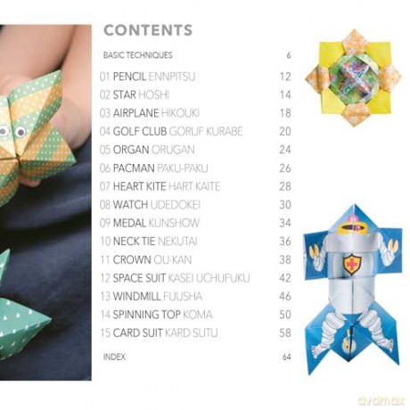 Creative Japanese Origami: Paper block plus 64-page book - Mari Ono [KSIĄŻKA]