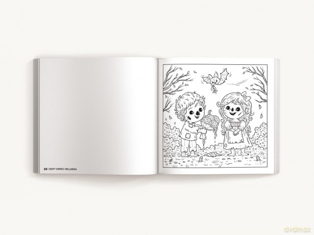 Creepy Kawaii Halloween: 50 Monstrously Cute Coloring Pages - Editors of Cider Mill Press [KSIĄŻKA]