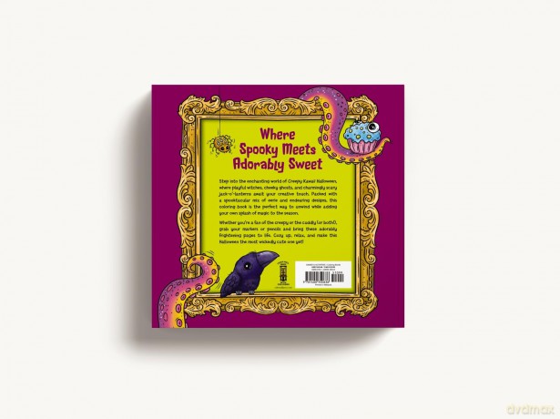 Creepy Kawaii Halloween: 50 Monstrously Cute Coloring Pages - Editors of Cider Mill Press [KSIĄŻKA]