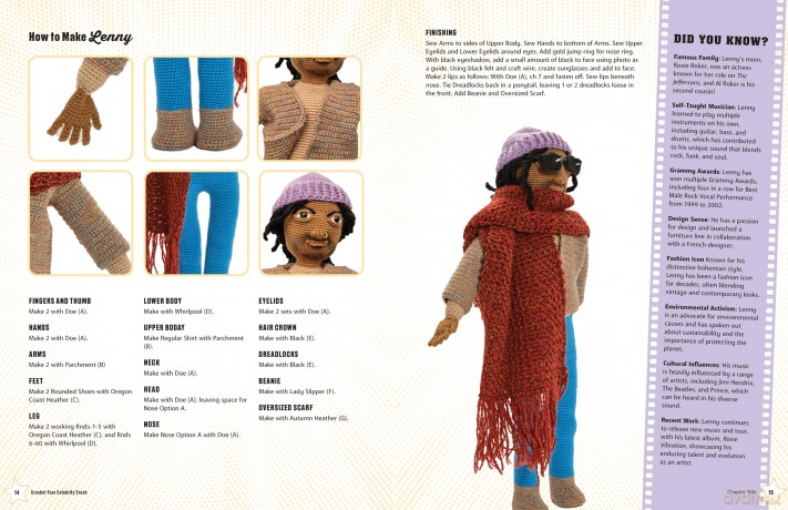 Crochet Your Celebrity Crush: Stitch Your Very Own Amigurumi Heartthrobs, Hunks, and Hotties - Lee Sartori [KSIĄŻKA]