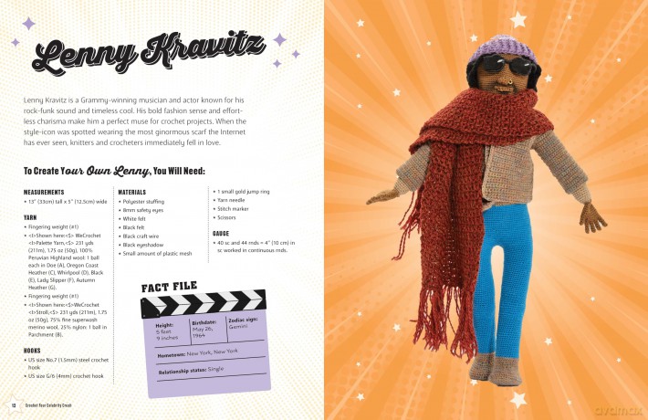 Crochet Your Celebrity Crush: Stitch Your Very Own Amigurumi Heartthrobs, Hunks, and Hotties - Lee Sartori [KSIĄŻKA]