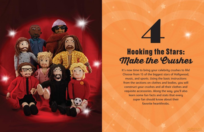 Crochet Your Celebrity Crush: Stitch Your Very Own Amigurumi Heartthrobs, Hunks, and Hotties - Lee Sartori [KSIĄŻKA]