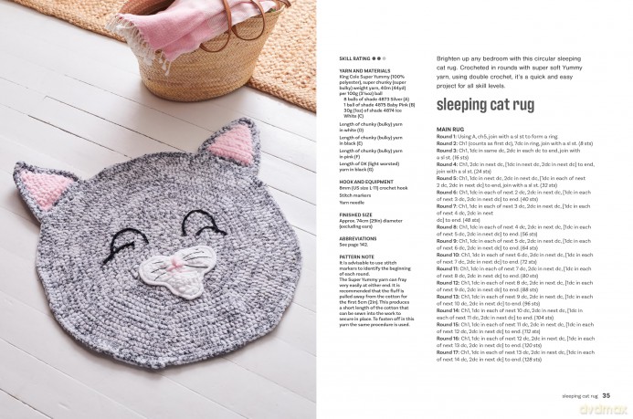 Crocheted Cats: 35 projects to make: Fabulous feline patterns for cushions, accessories, home décor and more - Barbara Donovan [KSIĄŻKA]
