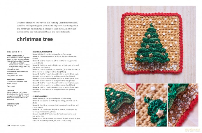Crocheted Squares: 35 patterns to make: Celebration and nature-inspired blocks for garlands and greetings cards, plus stunning projects - Kate Eastwood [KSIĄŻKA]