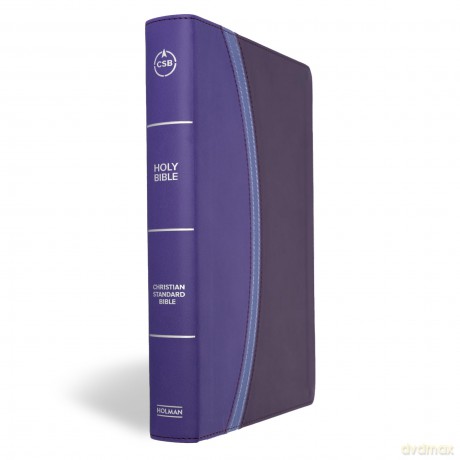 CSB Rainbow Study Bible, Purple LeatherTouch - CSB Bibles by Holman [KSIĄŻKA]
