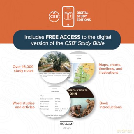 CSB Single-Column Compact Bible, Digital Study Edition, Charcoal LeatherTouch - CSB Bibles by Holman [KSIĄŻKA]