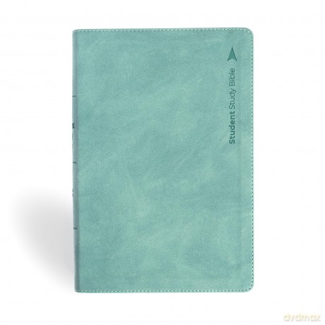 CSB Student Study Bible, Earthen Teal SuedeSoft LeatherTouch, Indexed - CSB Bibles by Holman [KSIĄŻKA]