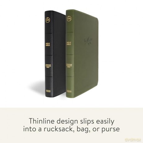 CSB Thinline Bible, Anglicised Edition, Black LeatherTouch - CSB Bibles by Holman [KSIĄŻKA]