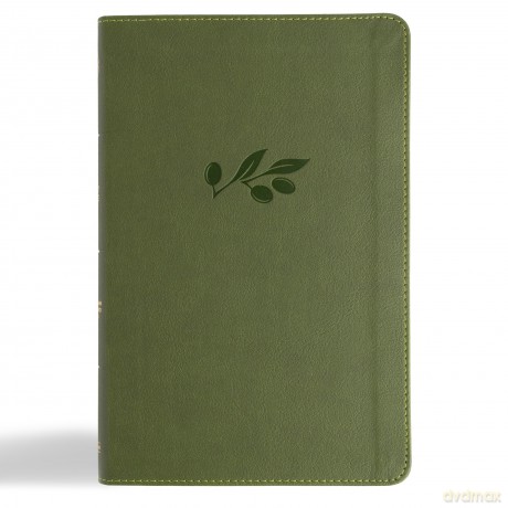 CSB Thinline Bible, Anglicised Edition, Olive LeatherTouch - CSB Bibles by Holman [KSIĄŻKA]