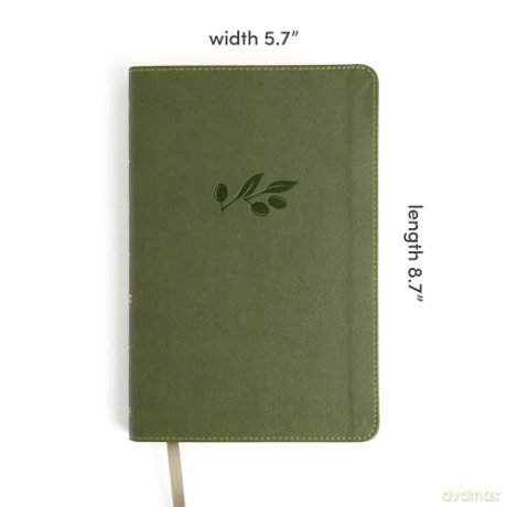 CSB Thinline Bible, Anglicised Edition, Olive LeatherTouch - CSB Bibles by Holman [KSIĄŻKA]