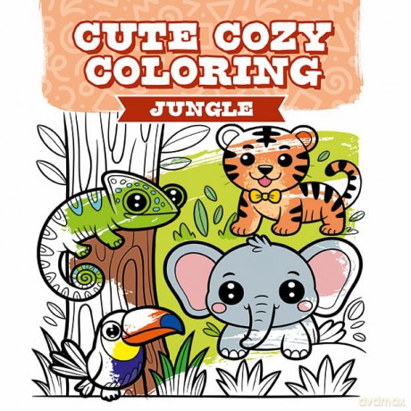 Cute Cozy Coloring: Jungle - Cute Cozy Colouring Editor [KSIĄŻKA]