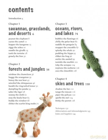 Cute Knitted Animals: 35 projects to make: Adorable patterns for birds, jungle animals, ocean creatures, and more - Sue Stratford [KSIĄŻKA]