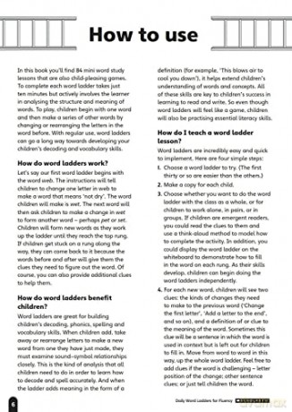 Daily Word Ladders for Fluency for Ages 6 to 7 - Timothy V. Rasinski [KSIĄŻKA]