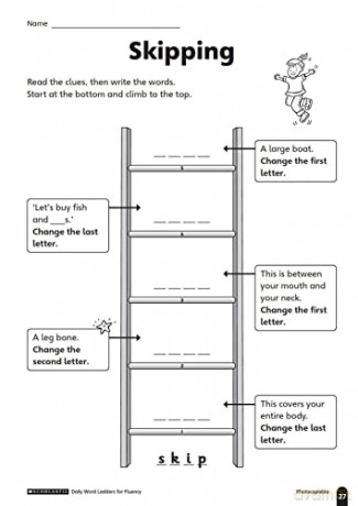 Daily Word Ladders for Fluency for Ages 6 to 7 - Timothy V. Rasinski [KSIĄŻKA]