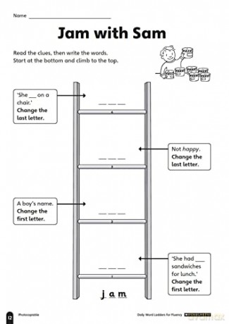 Daily Word Ladders for Fluency for Ages 6 to 7 - Timothy V. Rasinski [KSIĄŻKA]