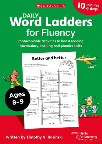 Daily Word Ladders for Fluency for Ages 8 to 9 - Timothy V. Rasinski [KSIĄŻKA]