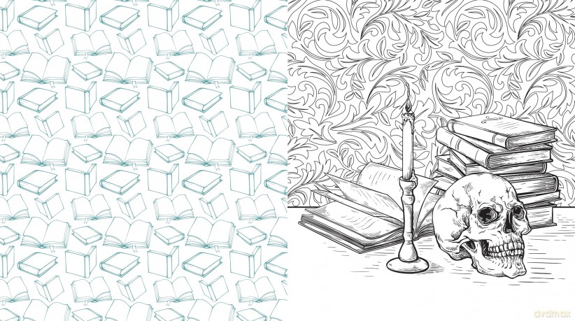 Dark Academia Coloring Book: Capture the Eerie Allure of Scholarly Secrets - Editors of Chartwell Books [KSIĄŻKA]
