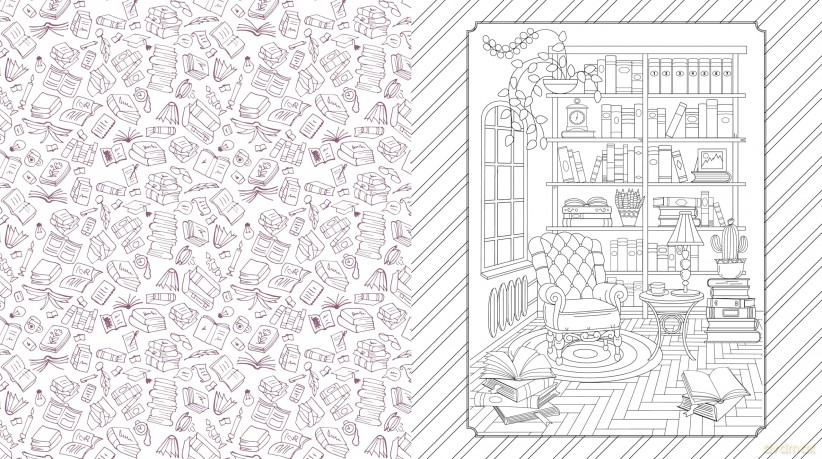 Dark Academia Coloring Book: Capture the Eerie Allure of Scholarly Secrets - Editors of Chartwell Books [KSIĄŻKA]