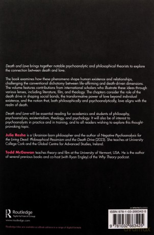 Death and Love: Psychoanalytic and Philosophical Perspectives - Julie Reshe [KSIĄŻKA]