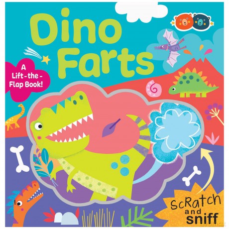 Dino Farts Scratch and Sniff - Buddy and Barney [KSIĄŻKA]