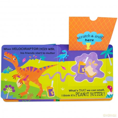 Dino Farts Scratch and Sniff - Buddy and Barney [KSIĄŻKA]