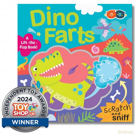 Dino Farts Scratch and Sniff - Buddy and Barney [KSIĄŻKA]