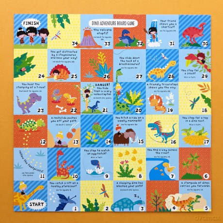 Dinosaur Board Game Set - Includes 2 Games and Activity Book - Sarah Wade [KSIĄŻKA]