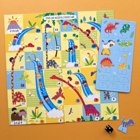 Dinosaur Board Game Set - Includes 2 Games and Activity Book - Sarah Wade [KSIĄŻKA]