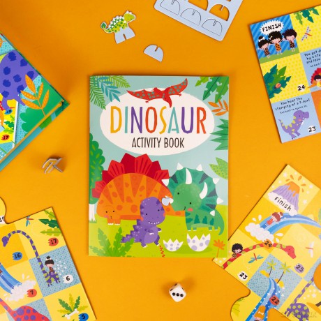 Dinosaur Board Game Set - Includes 2 Games and Activity Book - Sarah Wade [KSIĄŻKA]