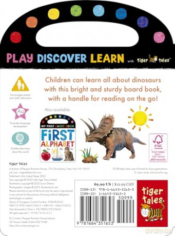 Dinosaurs: My First Carry Book - Tiger Tales [KSIĄŻKA]