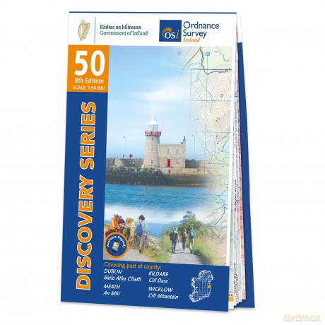 Discovery Series 50 - County Dublin, Kildare, Meath and Wicklow - Ordnance Survey Ireland [KSIĄŻKA]