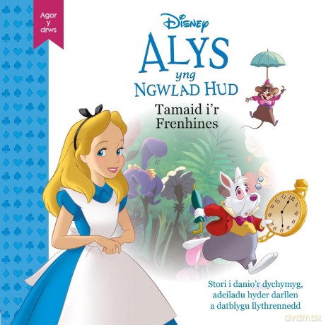 Disney Agor y Drws: Alys yng Ngwlad Hud - Tamaid i'r Frenhines - Disney [KSIĄŻKA]