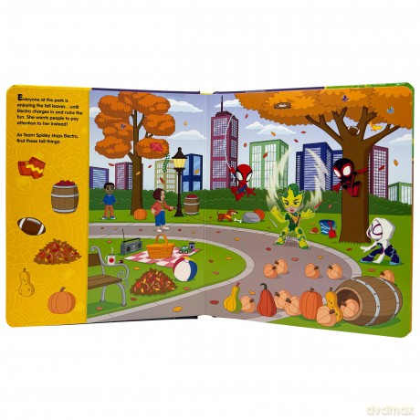 Disney Junior Marvel Spidey and His Amazing Friends - Halloween Heroes Glow in the Dark Look and Find Activity Book - PI Kids - PI Kids [KSIĄŻKA]