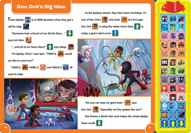 Disney Junior Marvel Spidey and His Amazing Friends: Sound Storybook Treasury - PI Kids [KSIĄŻKA]