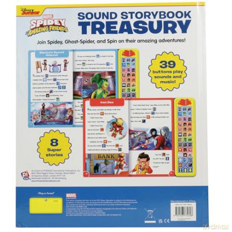 Disney Junior Marvel Spidey and His Amazing Friends: Sound Storybook Treasury - PI Kids [KSIĄŻKA]