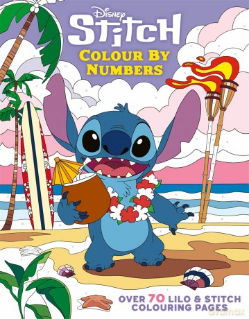 Disney Stitch Colour By Numbers: Over 70 Lilo & Stitch Colouring Pages - Walt Disney [KSIĄŻKA]