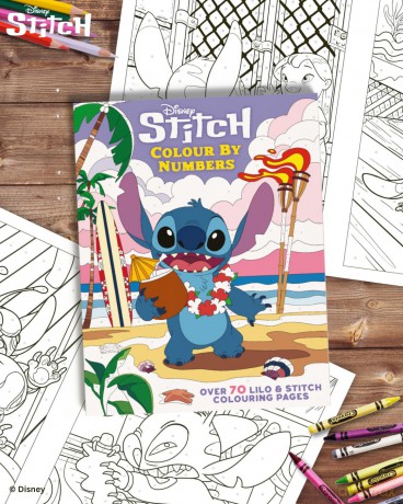 Disney Stitch Colour By Numbers: Over 70 Lilo & Stitch Colouring Pages - Walt Disney [KSIĄŻKA]
