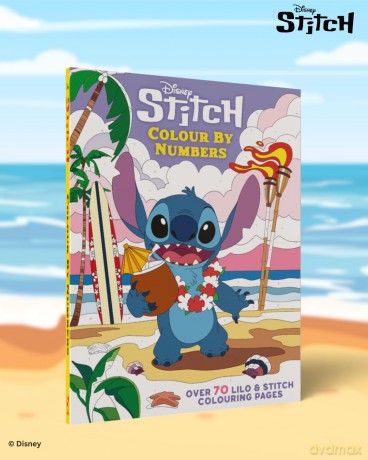 Disney Stitch Colour By Numbers: Over 70 Lilo & Stitch Colouring Pages - Walt Disney [KSIĄŻKA]