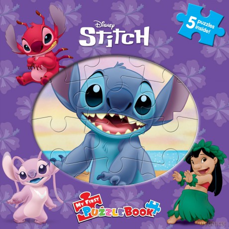 Disney Stitch My First Puzzle Book - Jigsaw Puzzles for kids, 10-page board book, 5 puzzles to enjoy [KSIĄŻKA]