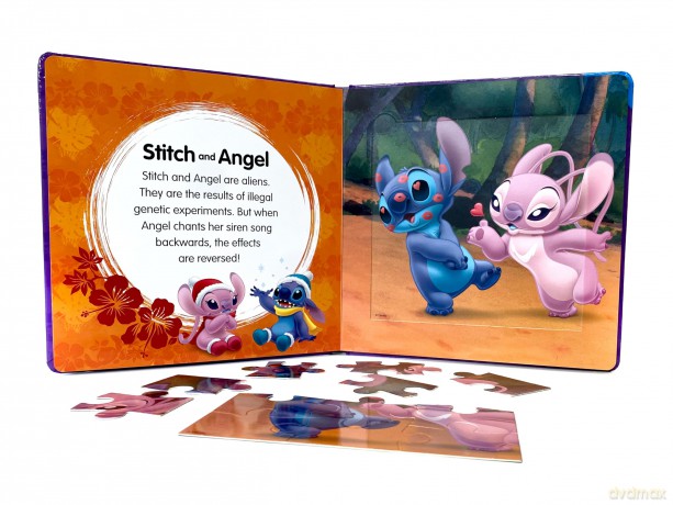 Disney Stitch My First Puzzle Book - Jigsaw Puzzles for kids, 10-page board book, 5 puzzles to enjoy [KSIĄŻKA]
