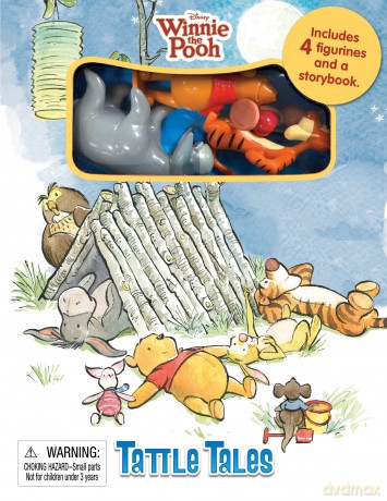 Disney Winnie the Pooh Tattle Tales - Activity Books for kids, 12-page storybook, 4 figurines [KSIĄŻKA]