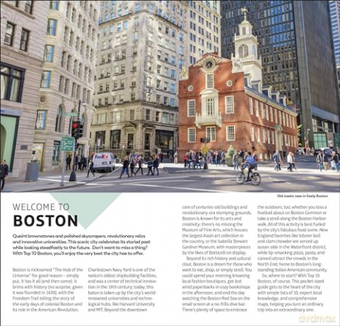 DK Top 10 Boston - DK Travel [KSIĄŻKA]