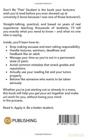 Don't Be 'That' Student: What Your Lecturers Wish You Knew - Taryn Lee Johnston [KSIĄŻKA]