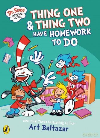 Dr Seuss Graphic Novel: Thing One and Thing Two Have Homework to Do: A Cat in the Hat Story - Art Baltazar [KSIĄŻKA]
