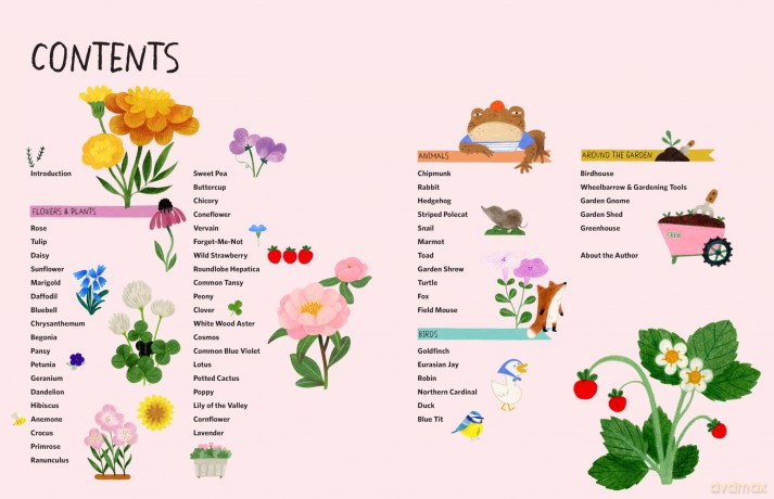 Drawing Class: Flowers and Friends in the Garden: Learn to Draw with Simple Shapes and Online Tutorials - Access video tutorials for 60 drawings via QR codes - Heegyum Kim [KSIĄŻKA]