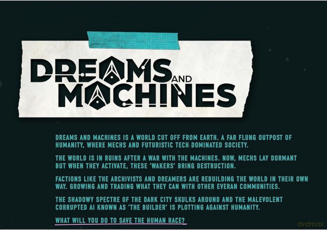 Dreams and Machines: Gamemaster's Guide - Hardcover RPG Book, Roleplaying, GM Evera Prime World Information, Modiphius [KSIĄŻKA]